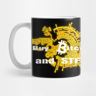 Buy Bitcoin and STFU Orange Mug